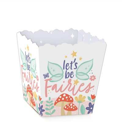 Big Dot of Happiness Let's Be Fairies - Party Mini Favor Boxes - Fairy Garden Birthday Party Treat Candy Boxes - Set of 12