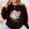 S.W.Smiley Good Vibes Grow Here Flowers - Women's Graphic Sweatshirt - 3 of 4