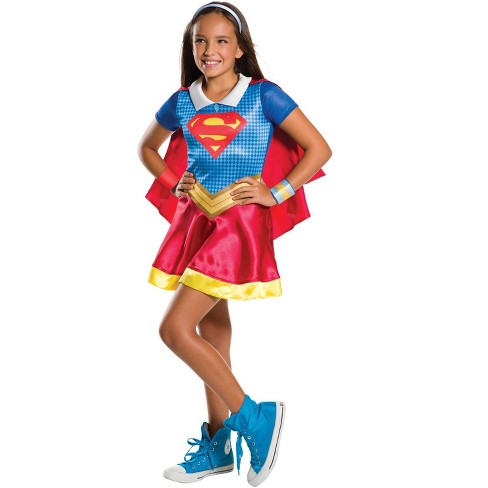 Starfire DC Superhero Girls Comics Fancy Dress Halloween Deluxe Child Costume 