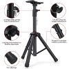 Heavy Duty PA & DJ Speaker Stand - Adjustable Height Steel, Carry Bag - 3 of 4