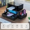 Simple Trending Monitor Stand Riser and Computer Wood Desk Organizer with Drawer and Pen Holder for Laptop, Computer, iMac, Black - 4 of 4