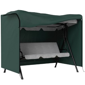 Aghana Digitals Dark Gray Oxford Cloth Outdoor Swing Cover, 81"x49"x65", UV/Waterproof with - 1 of 4