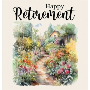 Happy Retirement Guest Book with lined pages (hardback) - by  Lulu and Bell (Hardcover) - 1 of 1