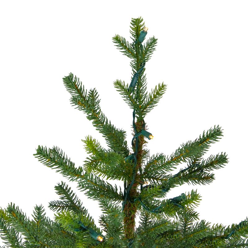Northlight Real Touch™️ Pre-Lit Full Northern Pine Artificial Christmas Tree - 6.5' - Clear LED Lights, 4 of 9