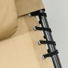 Kumasinova Outdoor Folding Chaise Lounge with Side Pocket&Face Hole,Patio Tanning Chaise Recliner Chair for Poolside,Beach&Deck,Beige - 4 of 4