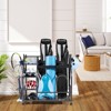 VEVOR Golf Storage Garage Organizer, 2 Golf Bag Stand Holder and Other Sports Equipment Storage Rack, Rolling Ball Cart on Wheels - 2 of 4