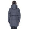 Women's 3/4 Puffer Coat with Cozy Faux Fur - S.E.B. By Sebby - 2 of 4