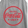 Women's Coca-Cola Enjoy Coca Cola USA Graphic Racerback Tank - Heather Grey - 2 X-Large - 2 of 4