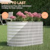 4x2x2ft & 6x3x2ft Galvanized Steel Raised Garden Bed, Heavy-Duty Oval Planter Box, Corrosion-Resistant Outdoor Gardening Kit - 3 of 4