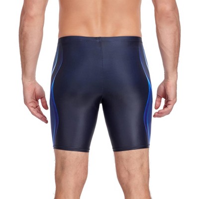 Charmo Men's Thight Swimming Shorts Quick Dry Swim Trunks Elastic Swimwear Boxer Black XL — фото 2