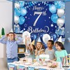 KatchOn, XtraLarge, Happy 7th Birthday Banner - 72x44 Inch | Blue and Silver Happy Birthday Banner, Decorations for Boys - 2 of 4