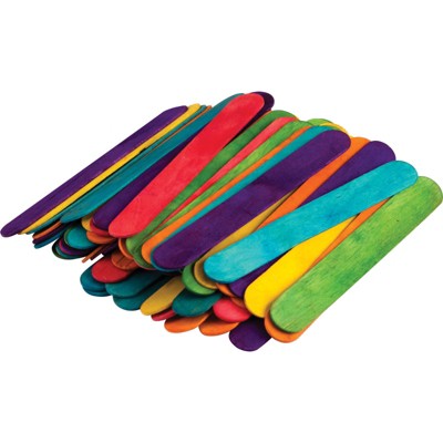 Teacher Created Resources STEM Basics: Multicolor Jumbo Craft Sticks, 200 Pieces (Pack of 6)