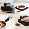 REGALWOVEN Cotton Heat Resistant Oven Mitts 2 Pcs with Pot Holders 2 Pcs 13.8x4.7inch - 4 of 4