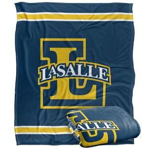 La Salle University Primary Logo Silky Touch Blanket White 50x60 - 1 of 4