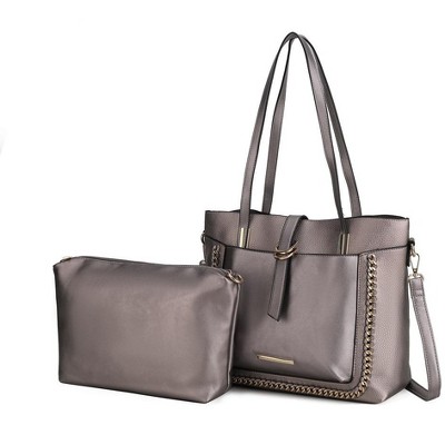 MKF Collection Raya Vegan Leather Women’s Shoulder Bag with Crossbody Pouch by Mia K