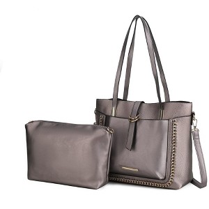 MKF Collection Raya Vegan Leather Women’s Shoulder Bag with Crossbody Pouch by Mia K - 1 of 4