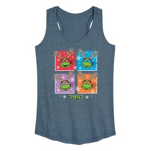 Women's - Teenage Mutant Ninja Turtles - Character Grid Graphic Racerback Tank - 1 of 4