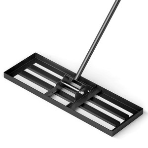 Costway Lawn Leveling Rake 30" x 10" Heavy Duty Level Lawn Tool for Garden Backyard/Lawn Green/Black/Silver - 1 of 4