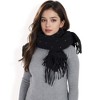 Anna-Kaci Women's Cashmere-Like Polka Dot Fringe Scarf with Soft Fabric and Lightweight Warmth - 3 of 4