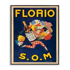 Stupell Industries Florio Vintage Poster Drink Framed Giclee Art - 1 of 4