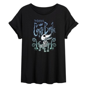 Women's - Corpse Bride - Scraps Oversized Graphic T-Shirt - 1 of 4