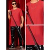 INSPIRE CHIC Men's Short Sleeve Crew Neck Party Sheer Mesh T-Shirt - 4 of 4