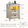 Fredees Nightstand with Charging Station and Hidden Drawer, Suitable for Bedroom and Living Room, Farmhouse Style Design - 2 of 4