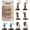 Monster Townsfolk Mini Fantasy Figures - 8pc Hand-Painted Peasant Non Player Character NPC Miniatures - 1" Hex-Sized Compatible w RPG Tabletop Games - image 2 of 3