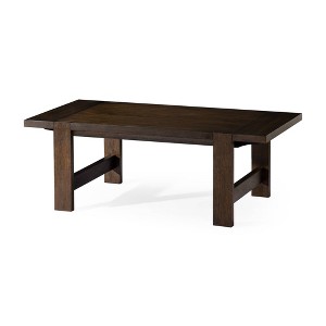 Maven Lane Angelo Rustic Rectangular Wooden Coffee Table In Aged Brown - 1 of 4