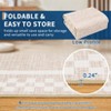 2x6FT Modern Washable Area Rug for Living Room, Bordered Print Floor Rug with Non Slip Backing, Low Pile Stain Resistant Indoor Carpet for Dorm - 4 of 4