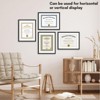 Americanflat 11x14 Diploma Frame with Shatter-Resistant Glass - Set of 4 - Use as 8.5x11 Frame with Mat or 11x14 Frame Without Mat - Black - 3 of 4