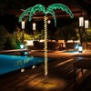 FONTOI 7ft Coconut Tree Decorative Garden Tree Tropical Palm Style Outdoor Decor for Patio Lawn Poolside Party Home, Green, 39.37"*13.39"*5.12" - 3 of 4