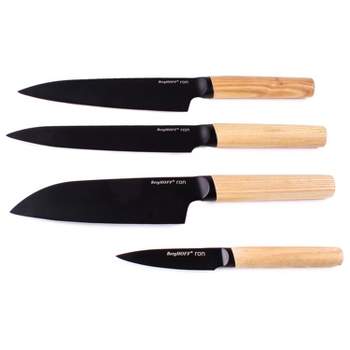 BergHOFF Ron 4Pc Knife Set with Natural Wood Handle, 4 knives