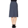 Girls Casual Solid Color Elastic Waist A Line Skirt - 3 of 4