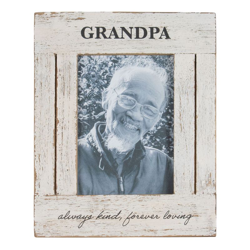 5x7 Inches Grandpa Always White Wood & Glass Photo Frame - Foreside Home & Garden, 1 of 9