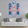 Big Dot of Happiness Firecracker 4th of July - Hanging Vertical Paper Door Banners - Red, White and Blue Party Wall Decoration Kit - Indoor Door Decor - 2 of 4
