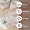 Juliette Luxe Comforter Set Velvet Lush with Soft Brushed Microfiber Reverse, Fluffy Comforter Bed Set, Matching Sham - 3 of 4
