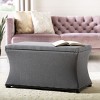 Aroura Storage Bench - HUD4071 - Grey - Safavieh Couture - 2 of 4