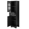 Chery Life Tall Bathroom Cabinet, Freestanding Storage Cabinet with Drawer and Doors, Acrylic Door, Adjustable Shelf - 4 of 4