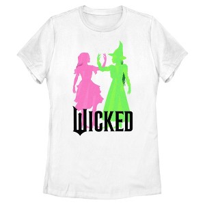 Women's Wicked Elphaba and Glinda Together T-Shirt - 1 of 4