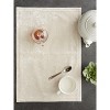 DII Polyester Velvet Placemat Set 4 Piece, Cream, 13x19" - 4 of 4