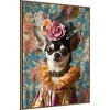 Amanti Art The Duchess Chihuahua by Mowzu  Framed Canvas Wall Art - 2 of 4