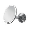 simplehuman 8" Wall Mount Sensor Makeup Mirror, 5x Magnification, Brushed Stainless Steel - 2 of 4