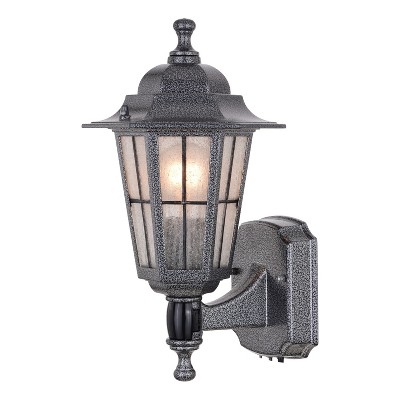 VAXCEL York Motion Sensor Dusk to Dawn Traditional Outdoor Wall Light with Clear Glass