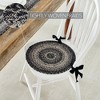 Sawyer Mill Black White Jute Chair Pad 15 inch Diameter - 2 of 3