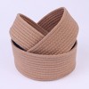 REGALWOVEN Home Decor Entryway Desk Key Tray Round Woven Storage Basket 2 Pcs - 4 of 4