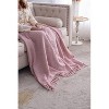 Sapphtopaz 50x60" Decorative Cotton Throw Blanket with Tassels, 2-Pack Decorative Recycled Cotton Accent Blanket, Lightweight Blanket for Bed, Couch - 4 of 4