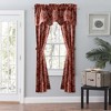 Ellis Curtain Lexington Leaf Pattern on Colored Ground Scallop Valance 58"x15" Brick - 2 of 4