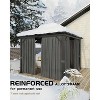 12 x 12FT Hardtop Gazebo with Galvanized Steel Double Roof Canopy - 3 of 4