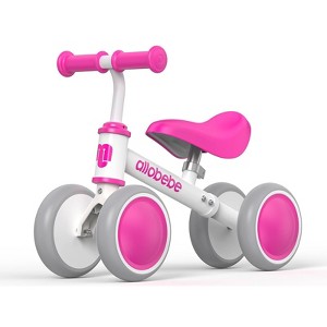 Allobebe Toddler Balance Ride-On Bike 4-Wheeled 12-36 Months Adjustable Seat Quiet Wheels - 1 of 4